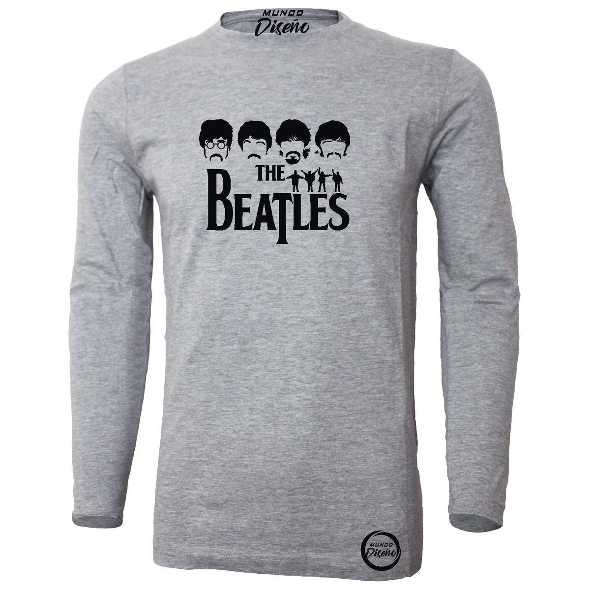 MDC - Polera Manga Larga De Hombre The Beatles Silueta
