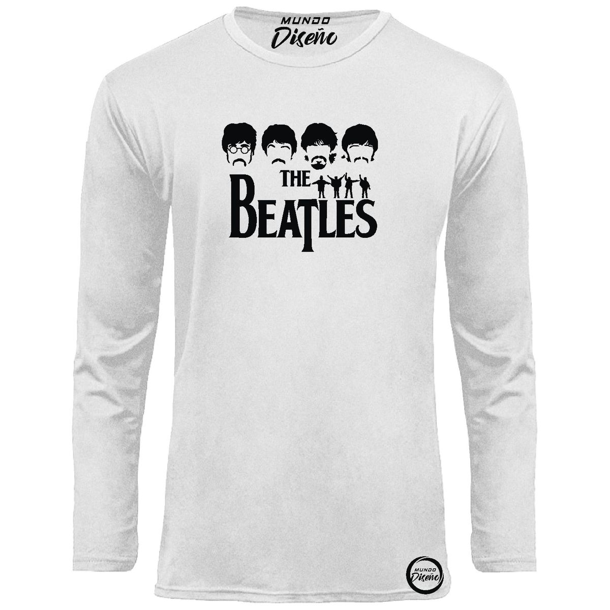 MDC - Polera Manga Larga De Hombre The Beatles Silueta