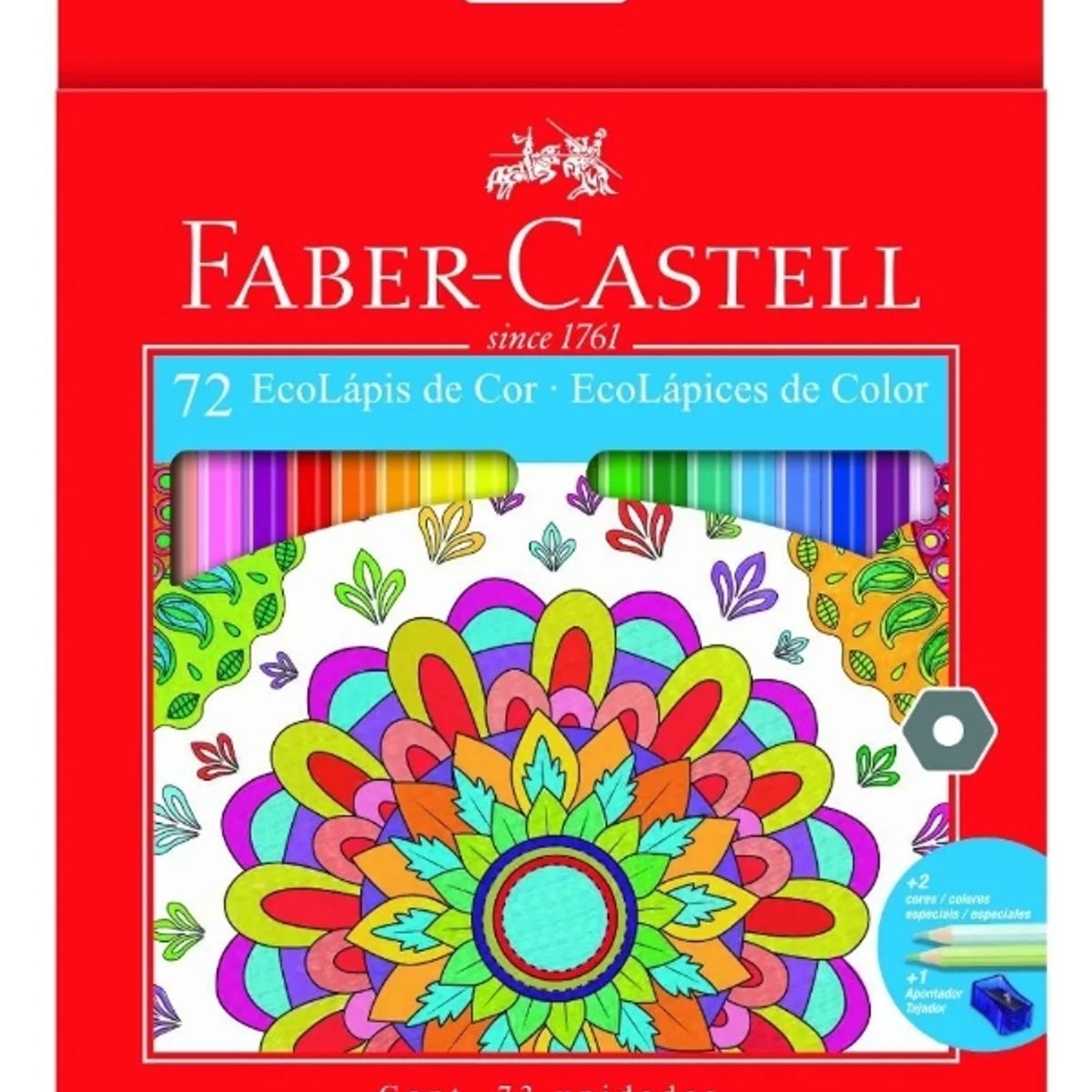 FABER-CASTELL - 72 Lápices Faber Castell Hexagonales Eco-lápices Estuche