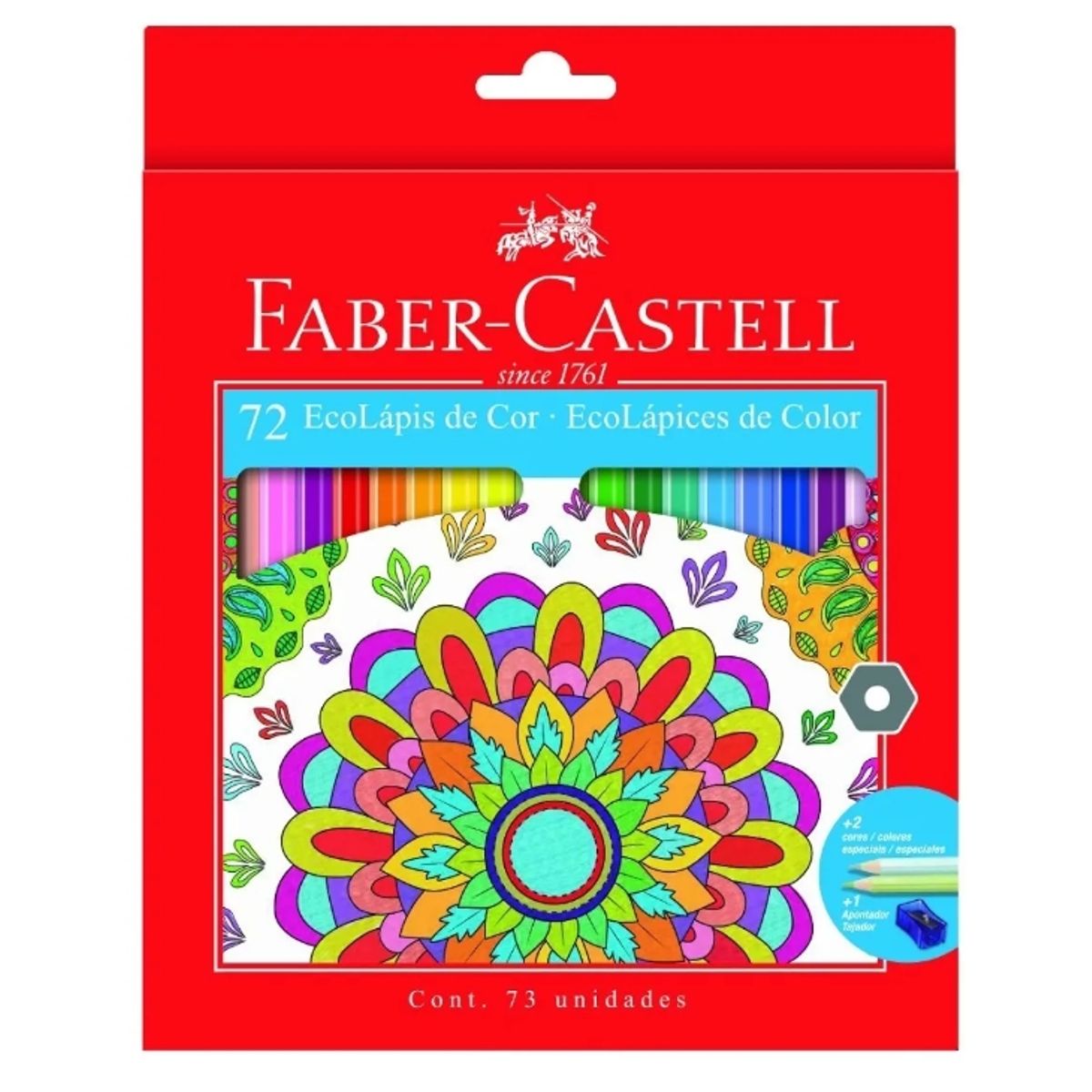 FABER-CASTELL - 72 Lápices Faber Castell Hexagonales Eco-lápices Estuche