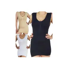 EVERSO - Camiseta Musculosa Mujer Faja Reductora Nylon
