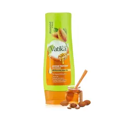 VATIKA NATURALS - Acondicionador Vatika Almendra Dulce 200 ml - Turquesa.-
