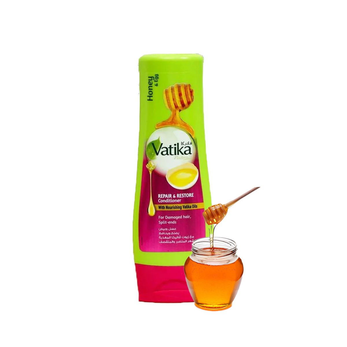 VATIKA NATURALS - Acondicionador Vatika Miel y Huevo Repara y Restaura 200 ml