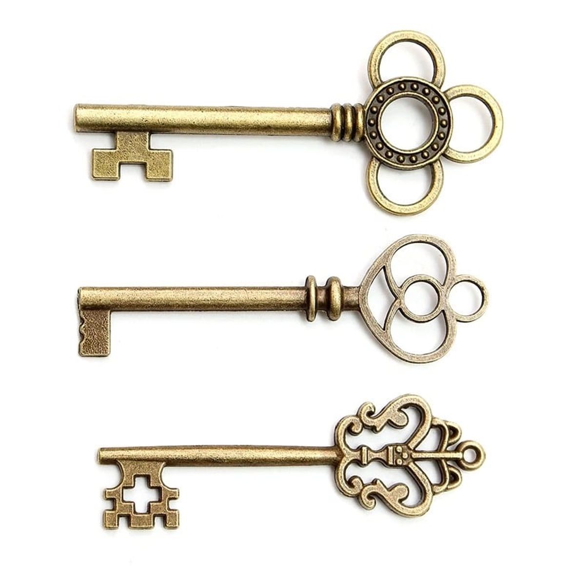 MERCADO CBF - Llaves Decorativas Antiguas, Adorno de  Llaves, Pack 3 unidades.