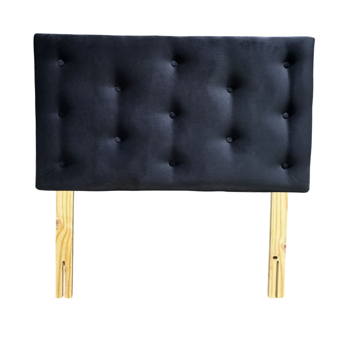 GENERICO - Respaldo 1 1/2 Negro Felpa Muebles Rimar