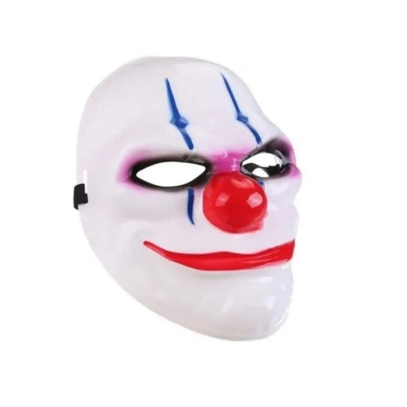 GENERICO - Máscara Halloween  Payaso nariz roja