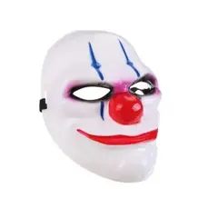 GENERICO - Máscara Halloween Payaso nariz roja
