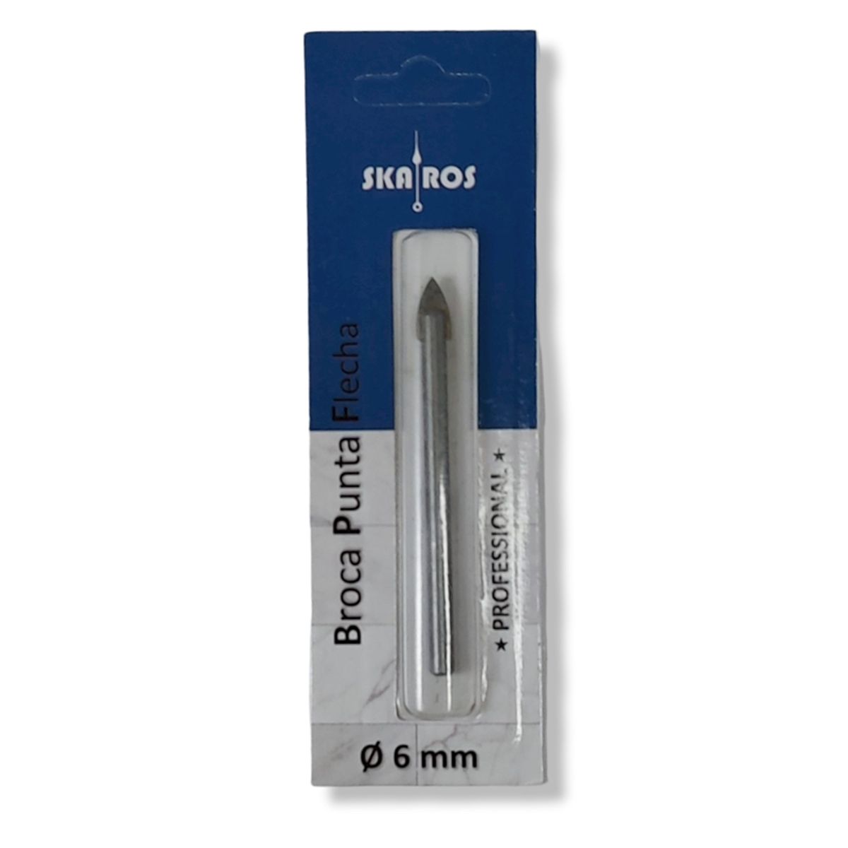 GENERICO - Broca Punta Flecha Porcelana Full  6 x 65 mm