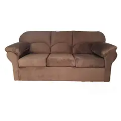 MUEBLERIA LATINA - SOFA FELPA 3 CUERPOS DECO CHOCOLATE