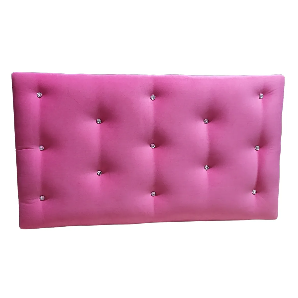 GENERICO - Respaldo 1 1/2 Rosado Felpa Diamante Muebles Rimar