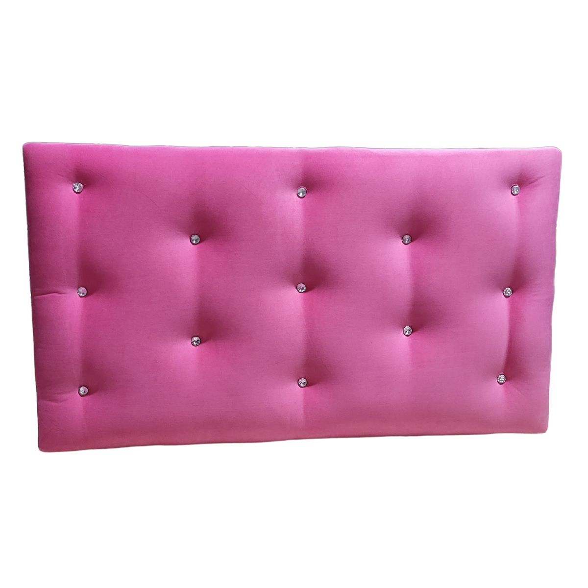GENERICO - Respaldo 1 1/2 Rosado Felpa Diamante Muebles Rimar