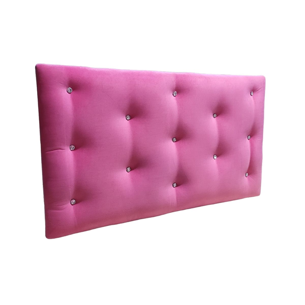 GENERICO - Respaldo 1 1/2 Rosado Felpa Diamante Muebles Rimar