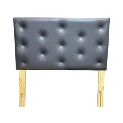 GENERICO - Respaldo 1 1/2 Gris Eco Cuero Muebles Rimar