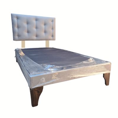 Imagen 2 del producto Base Europea 1.5P Respaldo Gris Felpa Muebles Rimar