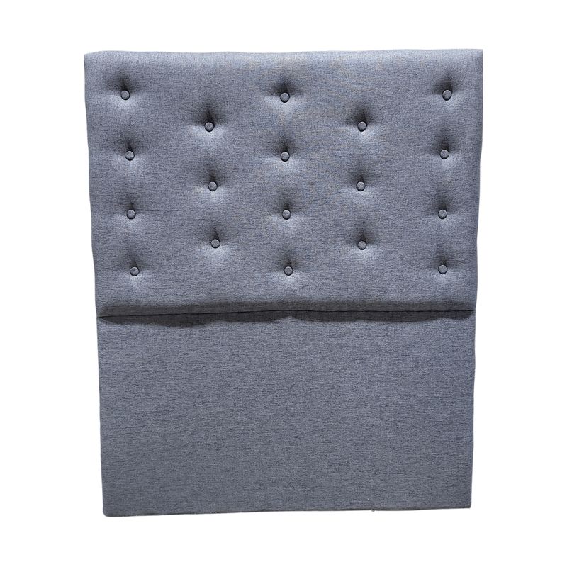 GENERICO - Respaldo 1 1/2 Gris Lino Botone a piso Muebles Rimar