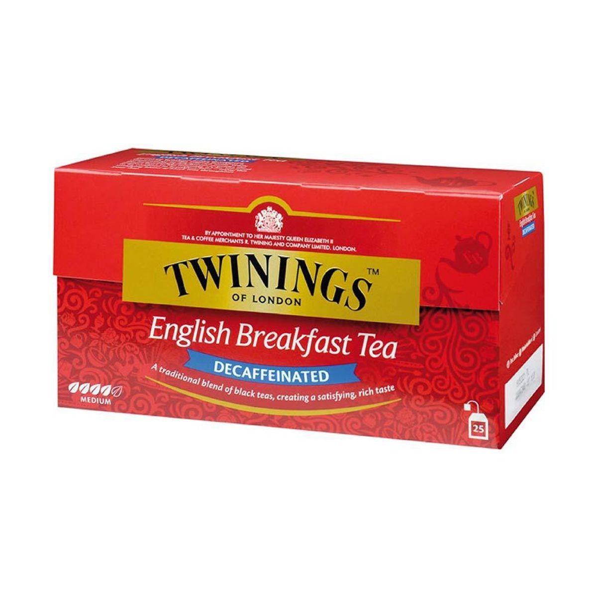 TWININGS - Twinings Té English Breakfast Descafeinado x25 Bolsitas