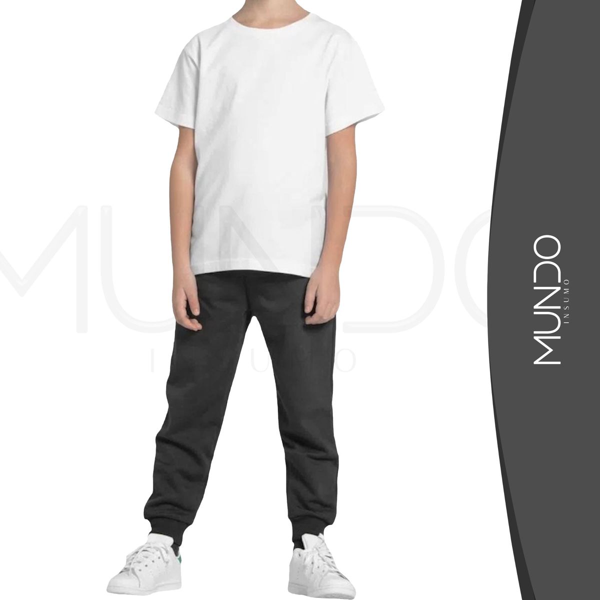 MUNDO INSUMO - Polera De Algodón Manga Corta De Niños unisex