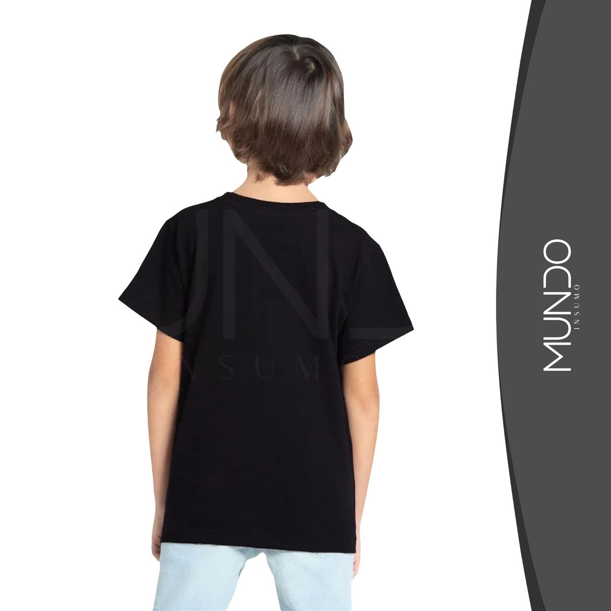 MUNDO INSUMO - Polera De Algodón Manga Corta De Niños unisex