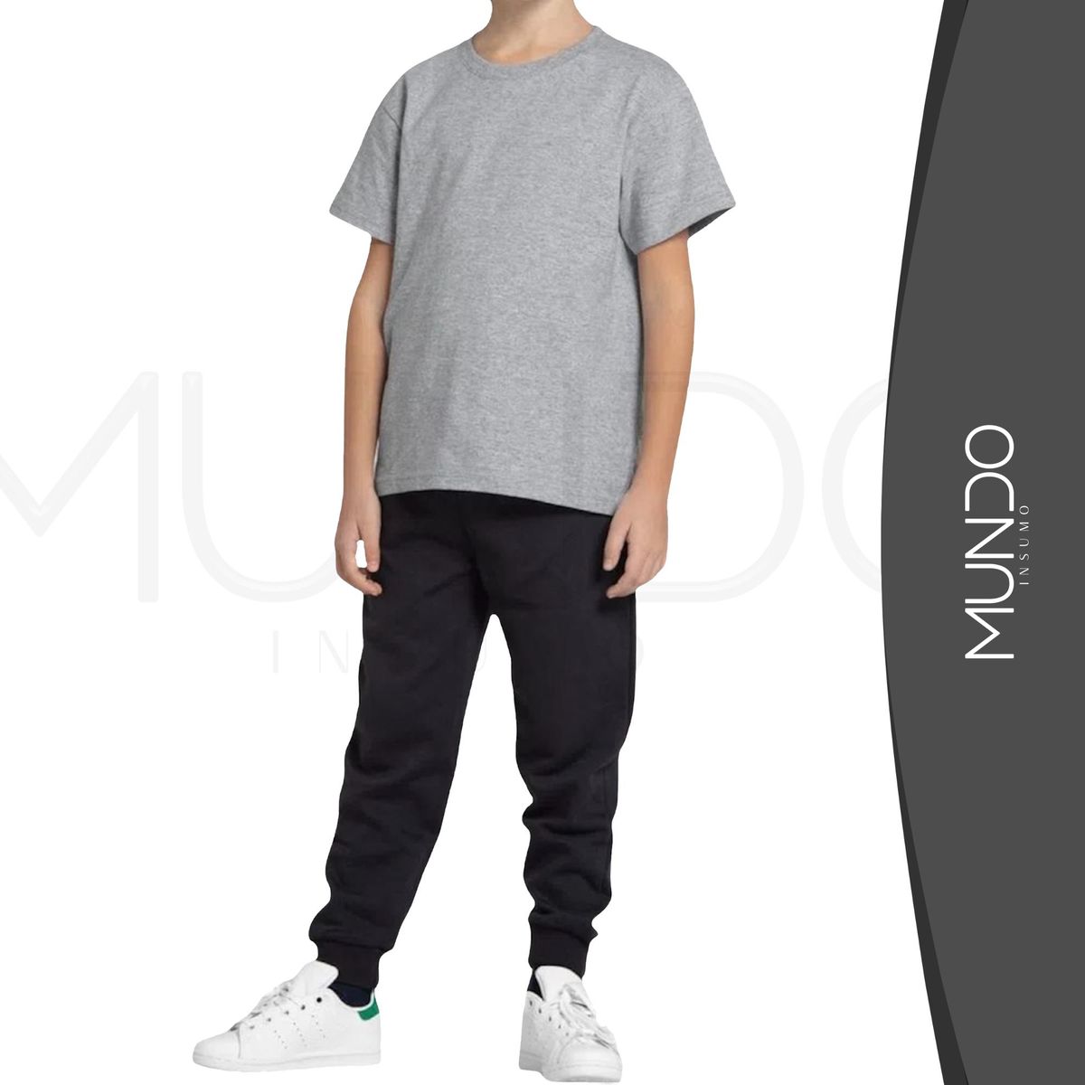 MUNDO INSUMO - Polera De Algodón Manga Corta De Niños unisex
