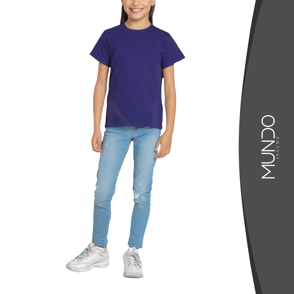 MUNDO INSUMO - Polera De Algodón Manga Corta De Niños unisex