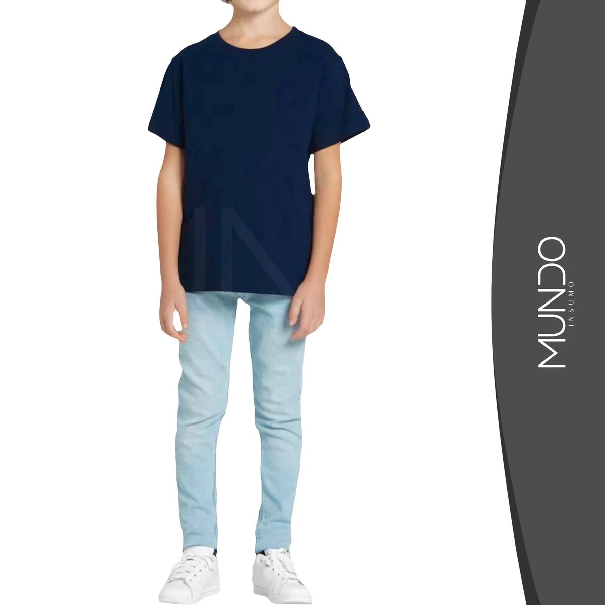 MUNDO INSUMO - Polera De Algodón Manga Corta De Niños unisex