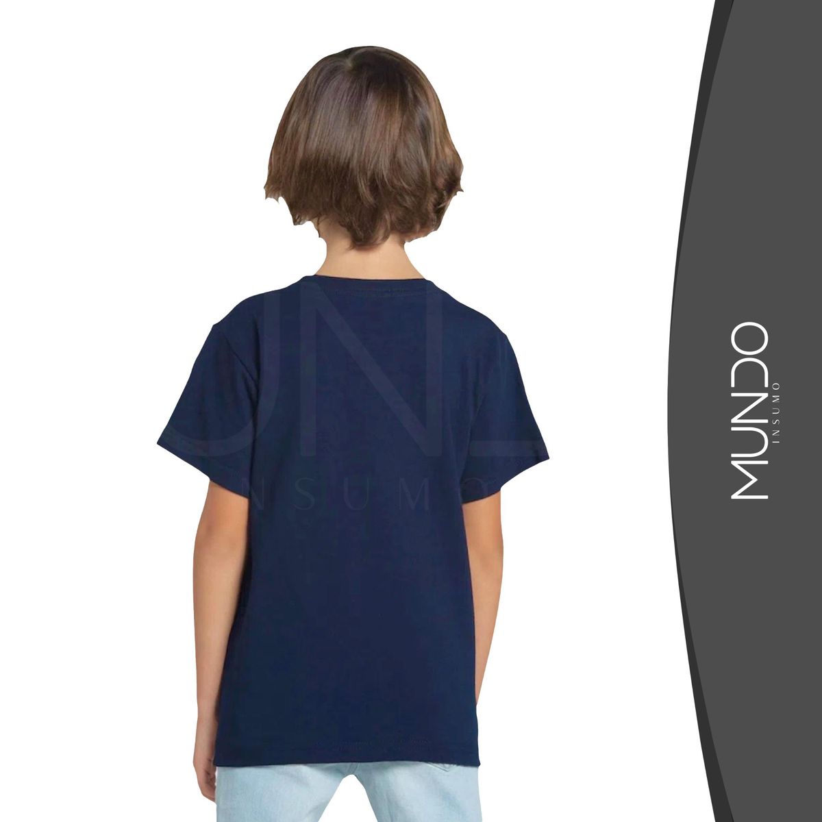 MUNDO INSUMO - Polera De Algodón Manga Corta De Niños unisex