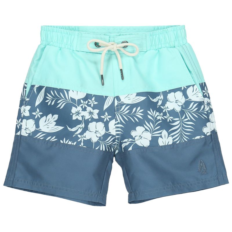 HUSH PUPPIES - Traje De Baño Niño Tropical Azul HUSH PUPPIES