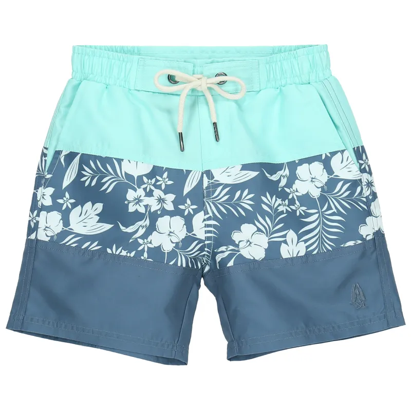 HUSH PUPPIES - Traje De Baño Niño Tropical Azul HUSH PUPPIES