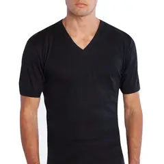 TAIS - Camiseta Algodón Manga Corta Negro