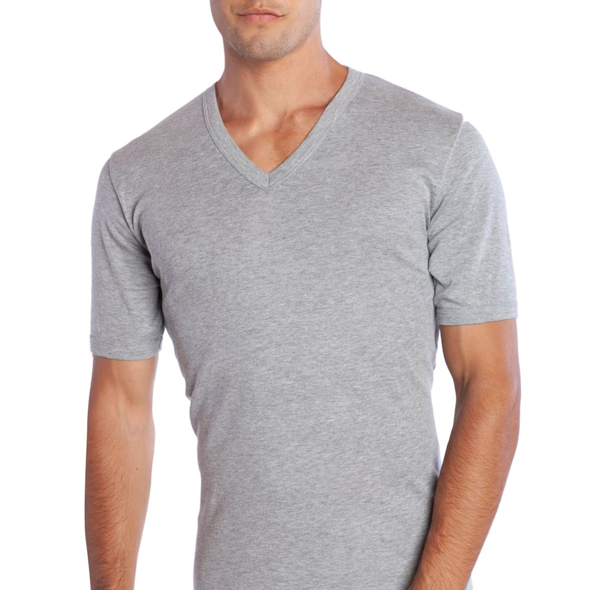 TAIS - Camiseta Algodón Manga Corta Gris Tais