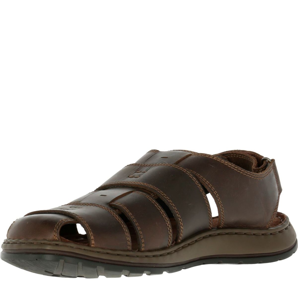 HUSH PUPPIES - Sandalia Cuero Caspian Café HUSH PUPPIES
