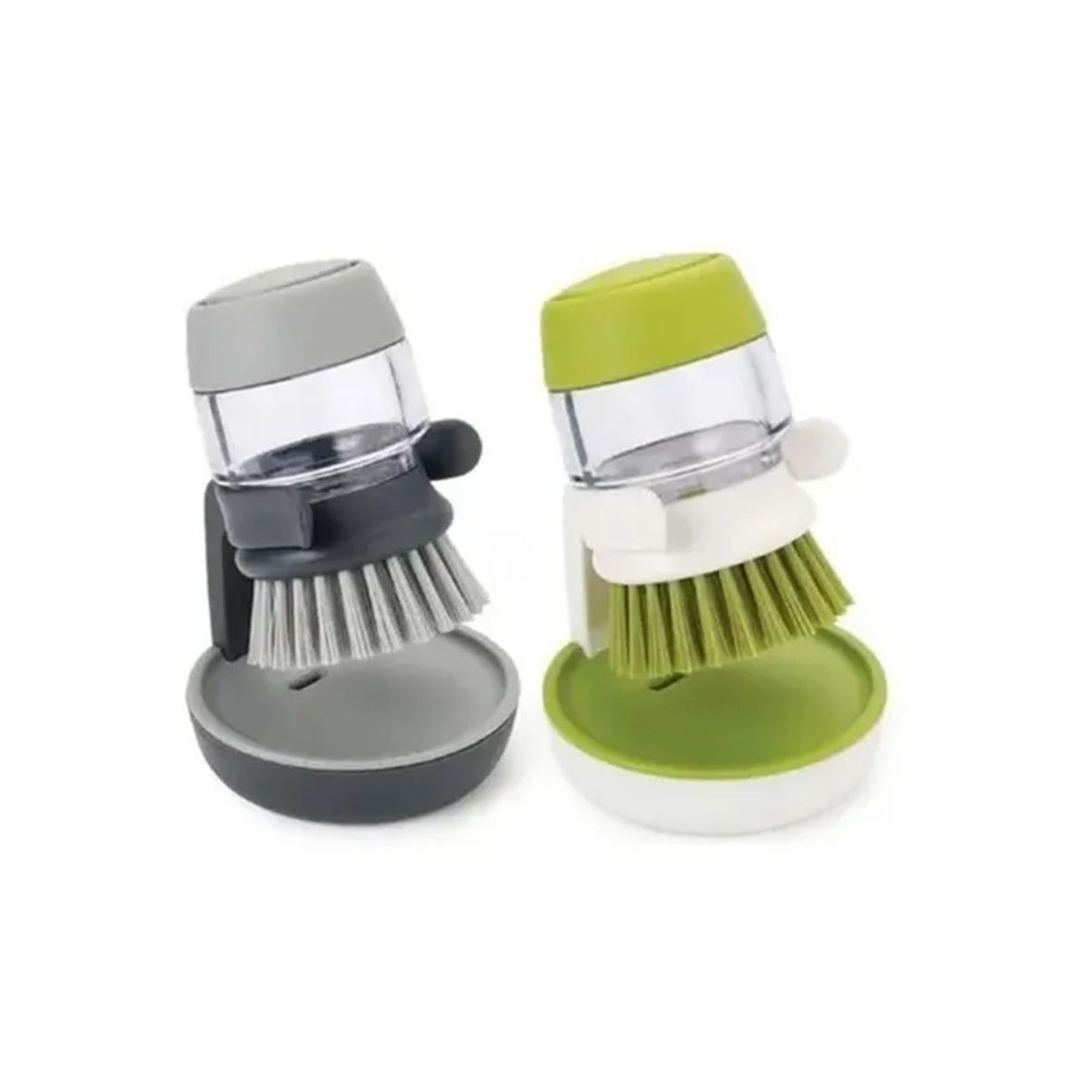 GENERICO - Cepillo Dispensador Esponja Jabon Lava Loza Lavaplatos