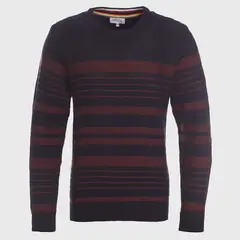 TRUVAL - Sweater Cuello Redondo Listado