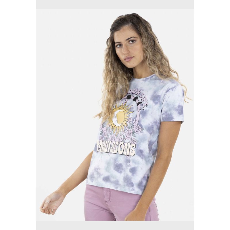 MAUI AND SONS - Polera LIFE TIE DYE Mujer Multicolor Maui and Sons MAUI AND SONS