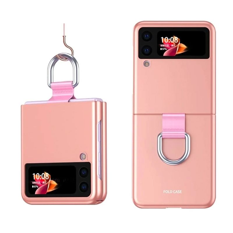 KUANGYE - Carcasa Con Anillo Para Samsung Galaxy Z Flip 3 Tpu Rigido Favorito
