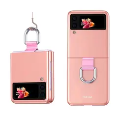 KUANGYE - Carcasa Con Anillo Para Samsung Galaxy Z Flip 3 Tpu Rigido Favorito