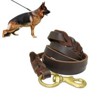 Correa De Cuero Para Perros Medianos Y Grandes 2m x12cm