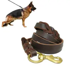 KUANGYE - Correa De Cuero Para Perros Medianos Y Grandes 2m x12cm