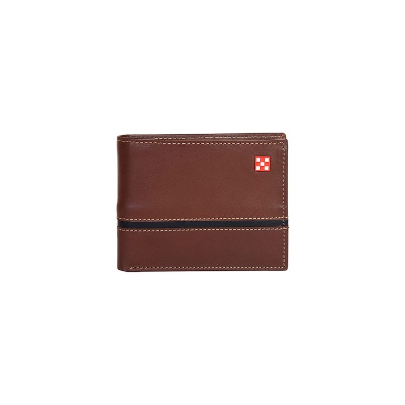 TRELKE - BILLETERA LACAR MARRON TEXTURA BURDEO