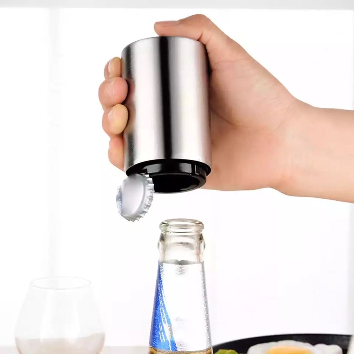 MERCADO CBF - Destapador De Botellas Magnético Automático Elegante y Practico