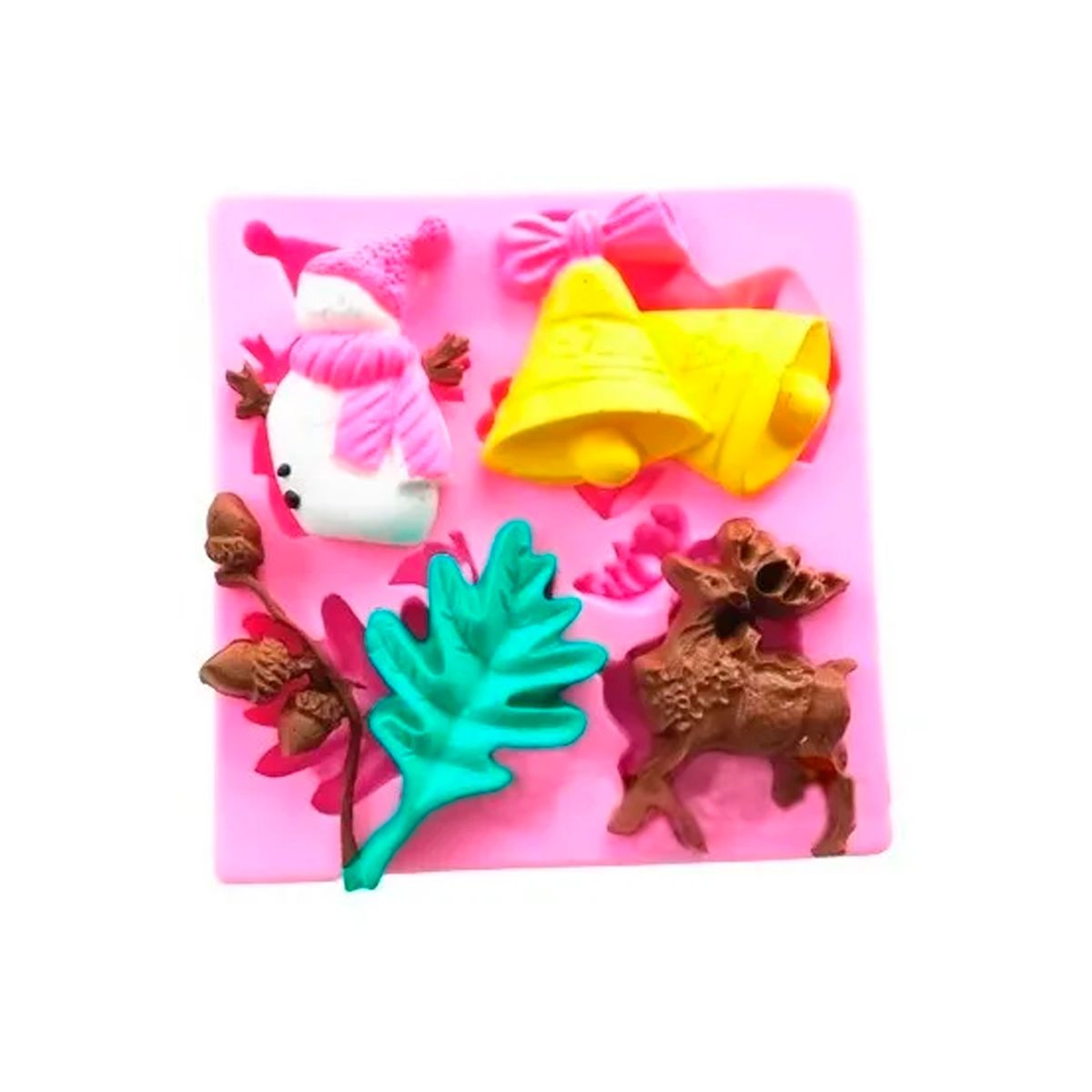 GENERICO - Molde De Silicona Molde Campanas Molde Fondant Reno Bellota