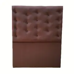 GENERICO - Respaldo 1 1/2 Chocolate Felpa Botone a piso Muebles Rimar