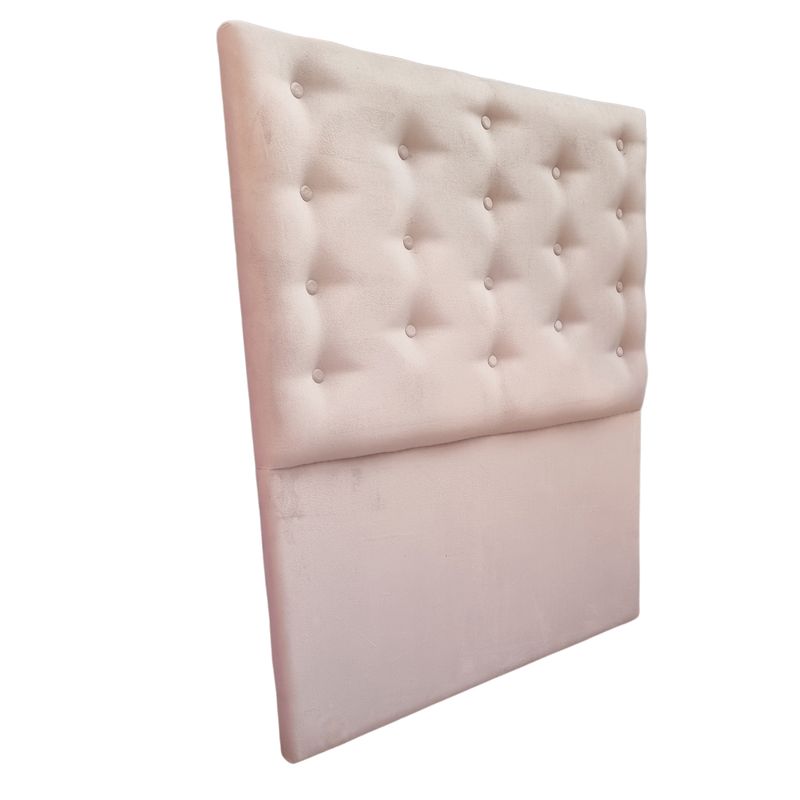 GENERICO - Respaldo 1 1/2  Beige Felpa Botone a piso Muebles Rimar