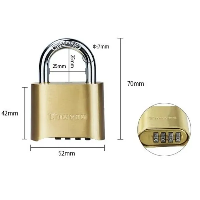TONYON - Candado para exterior con clave inoxidable