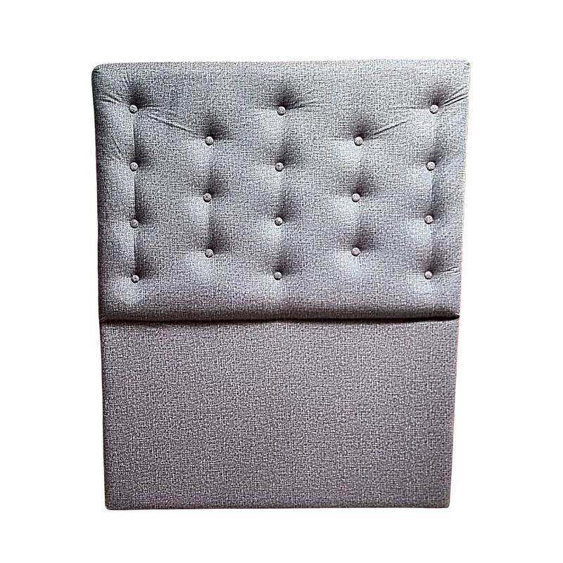 GENERICO - Respaldo 1 1/2  Cavancha Gris claro Botone a piso Muebles Rimar