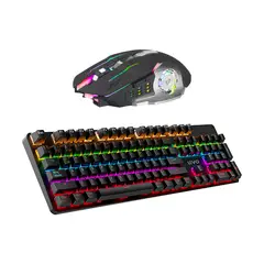 LEVO - Pack Teclado Gamer RGB Storm + Mouse Gamer Inalámbrico