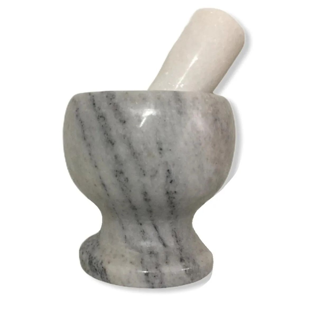 GENERICO - Mortero Mármol Triturador Piedra Color Gris