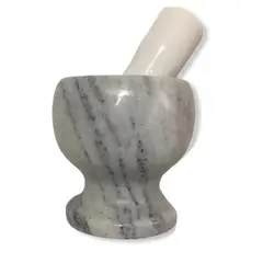 GENERICO - Mortero Mármol Triturador Piedra Color Gris