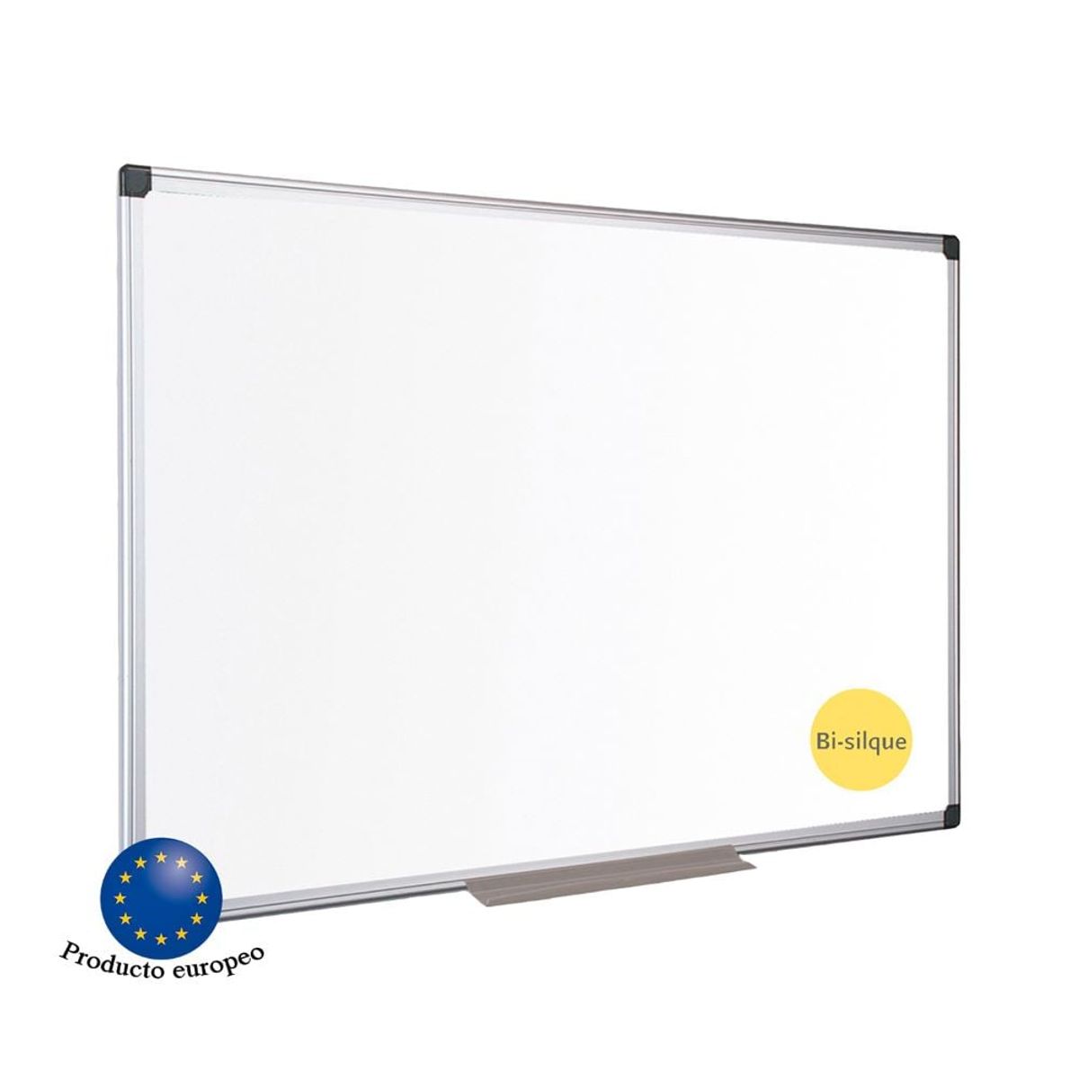 BI SILQUE - Pizarra Blanca Doble Cara Melamina 240x120cm Bi-Silque