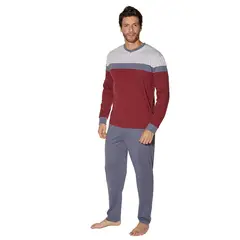 BECKIL - COD 3117 PIJAMA ALGODON DELGADO FRANJAS BICOLOR